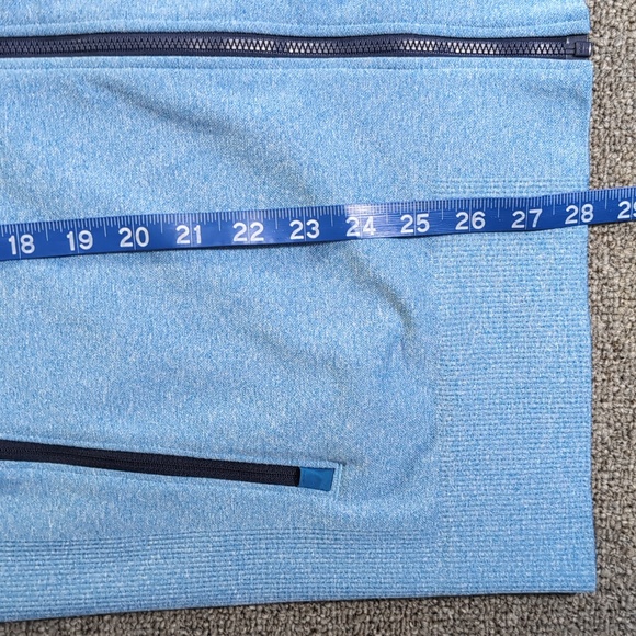 Lululemon Pulse Full Zip Performance Jacket Sz Large in 'Heathered Riviera' Blue - Picture 14 of 14